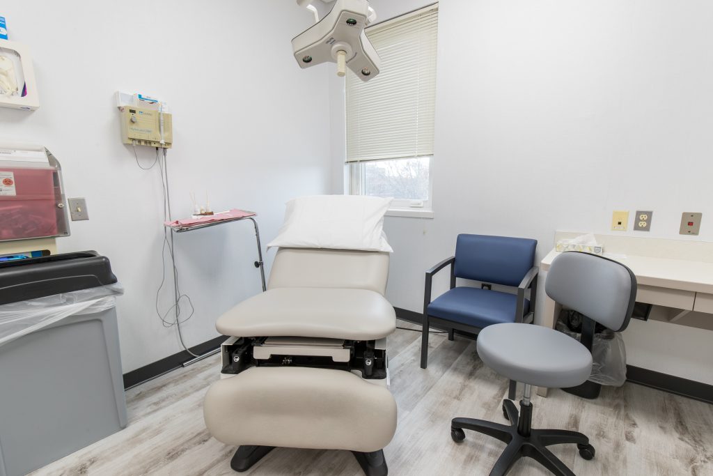 Springfield office doctor's office with equipment and patient recliner
